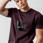 Total Black Mood, T-Shirt σε Μπορντώ Χρώμα