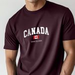 Canada Vancouver, T-Shirt σε Μπορντώ Χρώμα