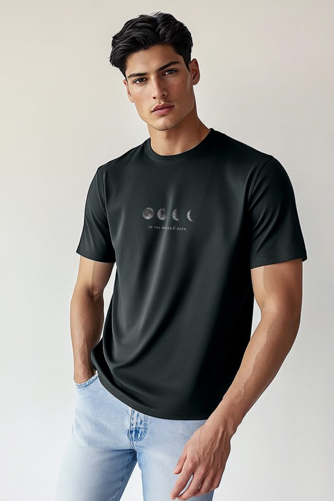 To The Moon And Back, T-Shirt σε Iron Grey Χρώμα