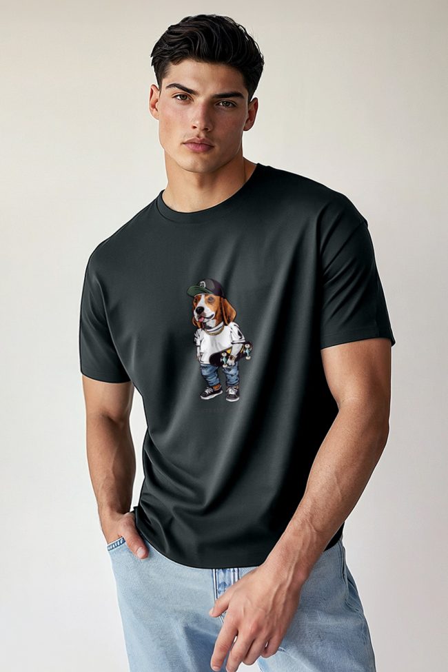 Street Credit Woofy, T-Shirt σε Iron Grey Χρώμα