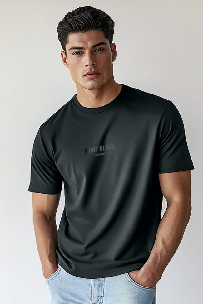 Mont Blanc Minimal, T-Shirt σε Iron Grey Χρώμα