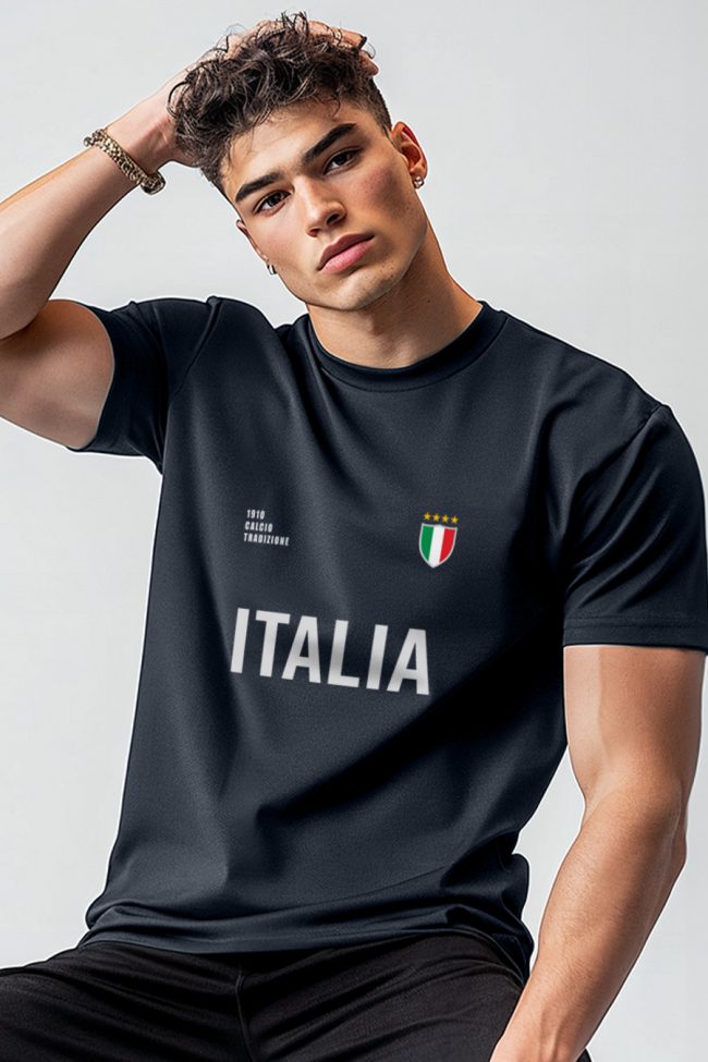 Italia Bold, T-Shirt σε Μπλε Χρώμα