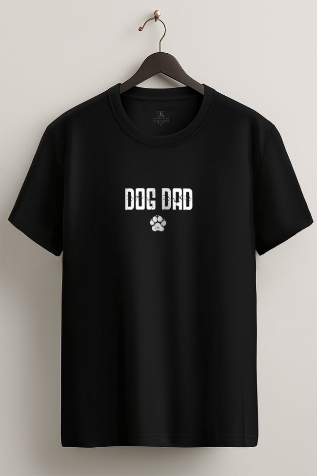 Dog Dad, T-Shirt σε Μαύρο Χρώμα
