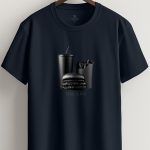 Total Black Mood, T-Shirt σε Μπλε Χρώμα