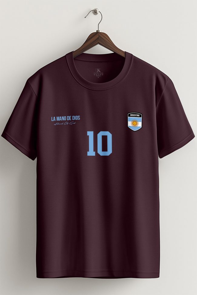 Argentina 10, T-Shirt σε Μπορντώ Χρώμα