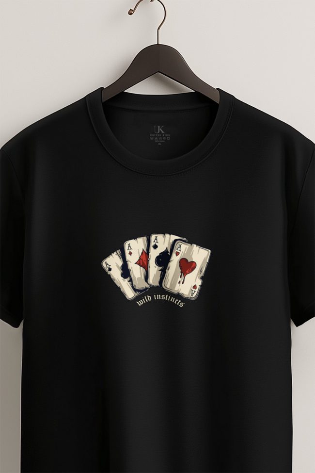 Wild Cards, T-Shirt σε Μαύρο Χρώμα
