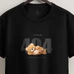 404 Error Teddy, T-Shirt σε Μαύρο Χρώμα
