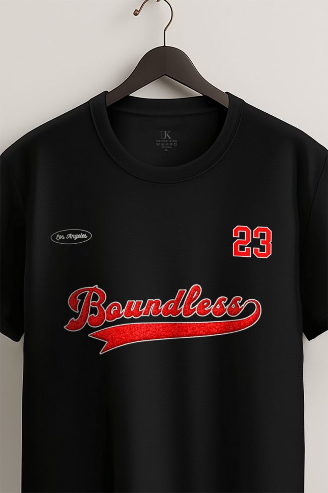 Boundless La 23, T-Shirt σε Μαύρο Χρώμα