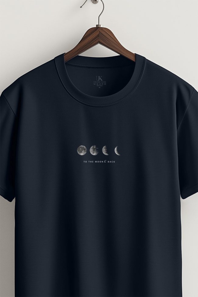 To The Moon And Back, T-Shirt σε Μπλε Χρώμα