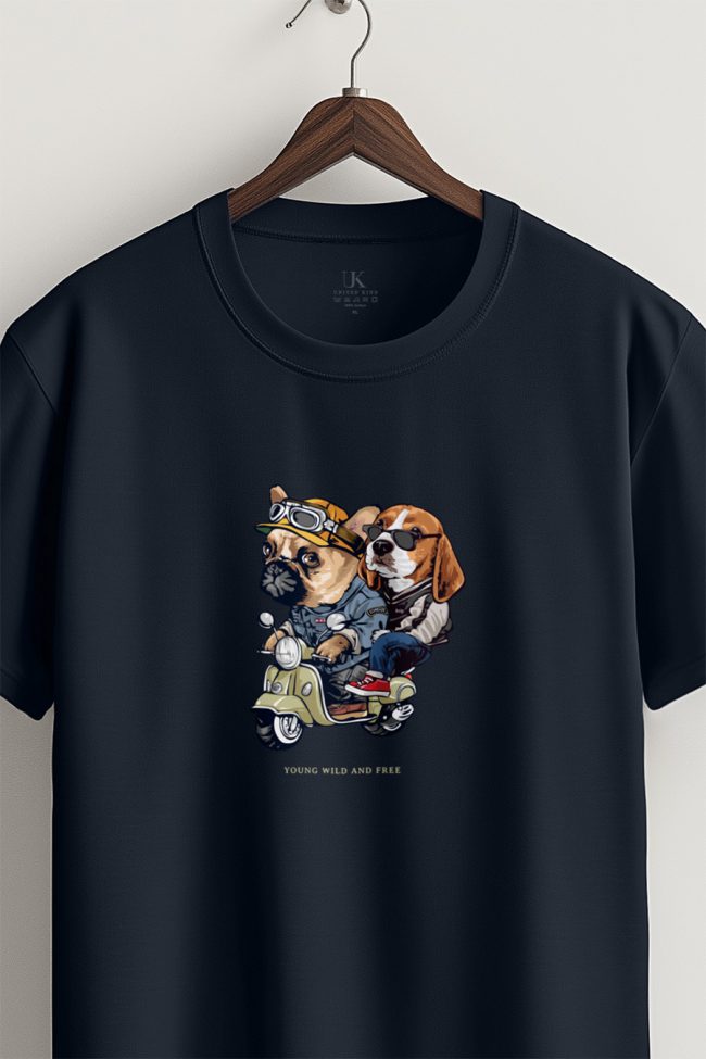 Young Frenchy And Woofy, T-Shirt σε Μπλε Χρώμα