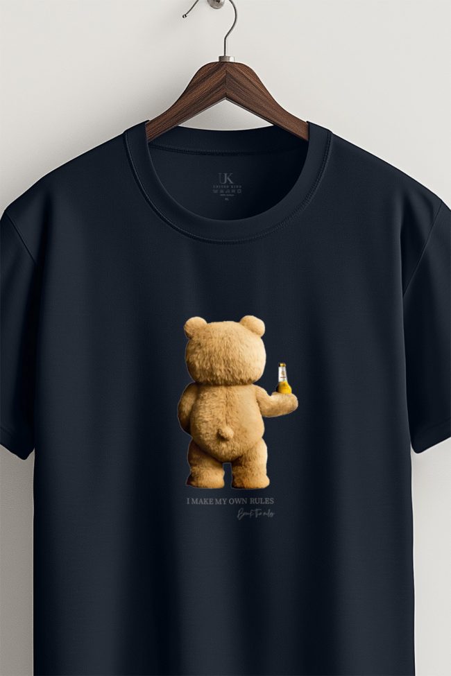 My Own Rules Teddy, T-Shirt σε Μπλε Χρώμα