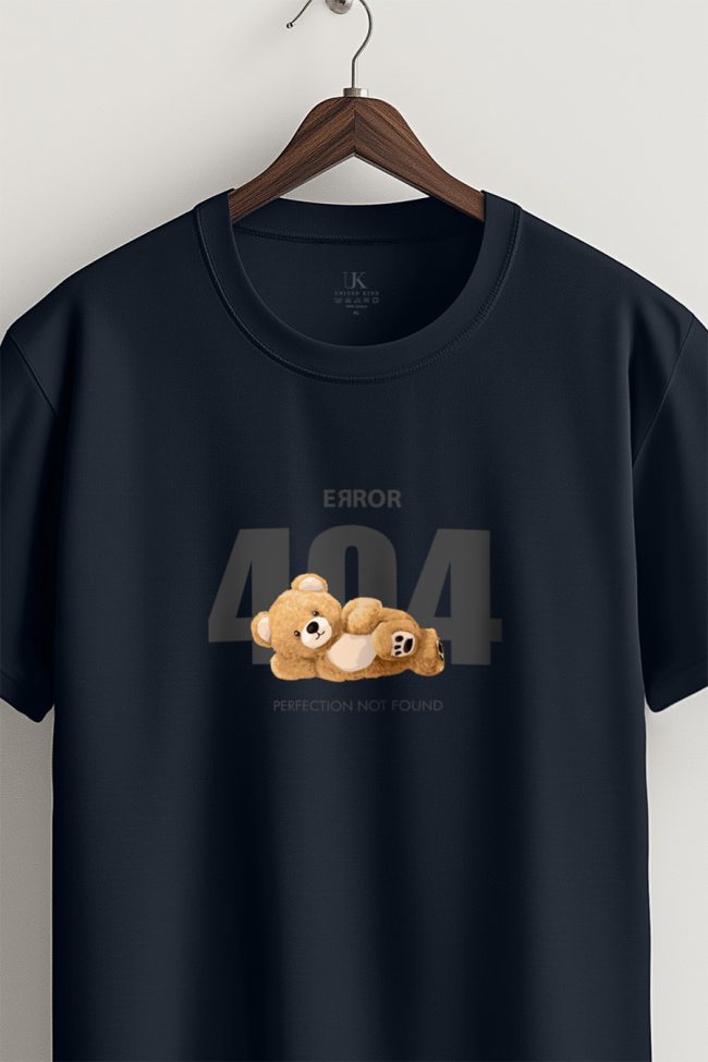 404 Error Teddy, T-Shirt σε Μπλε Χρώμα