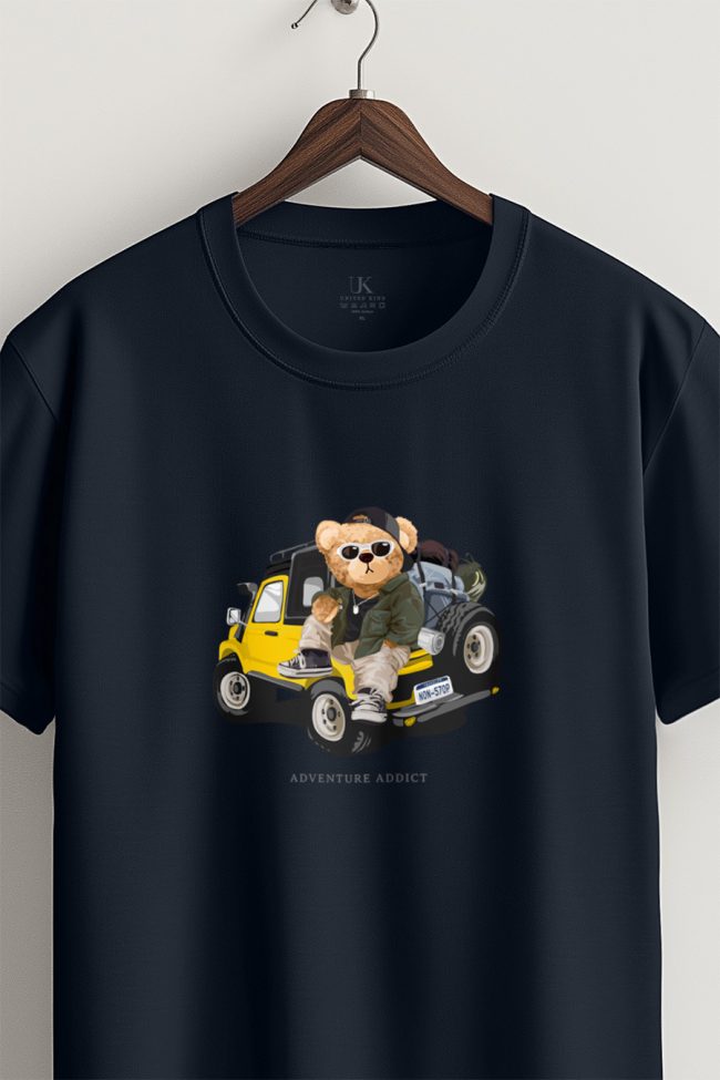 Adventure Addict Teddy, T-Shirt σε Μπλε Χρώμα