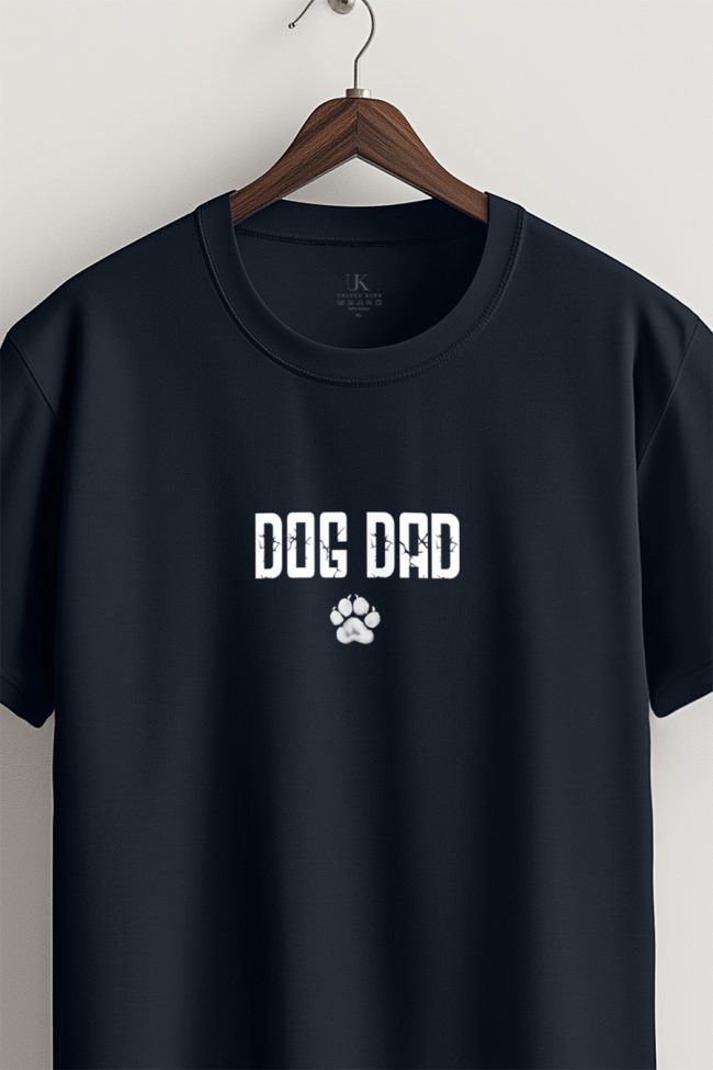 Dog Dad, T-Shirt σε Μπλε Χρώμα