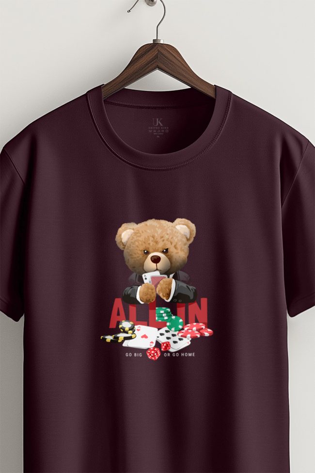 All In Teddy, T-Shirt σε Μπορντώ Χρώμα