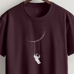Celestial Playground, T-Shirt σε Μπορντώ Χρώμα