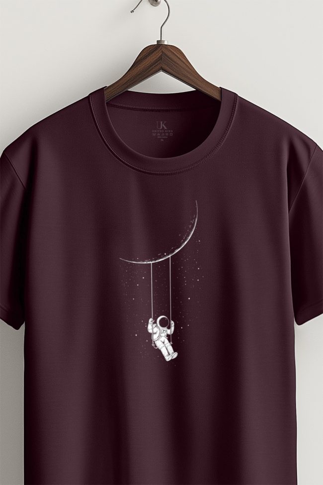 Celestial Playground, T-Shirt σε Μπορντώ Χρώμα