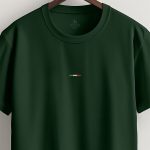 Italian Horizontal Stripe, T-Shirt σε Πράσινο Χρώμα