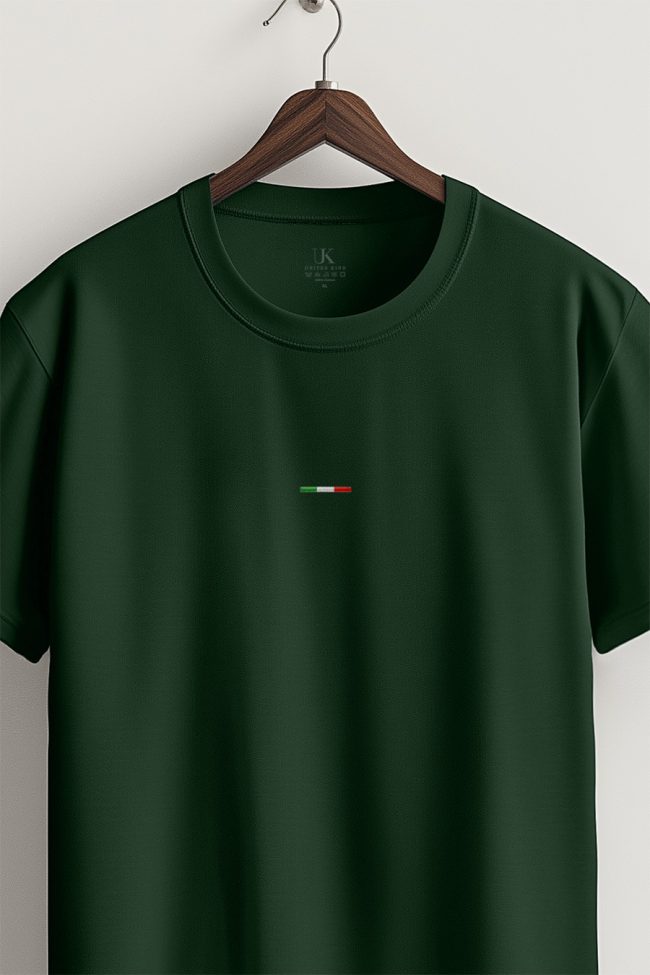 Italian Horizontal Stripe, T-Shirt σε Πράσινο Χρώμα