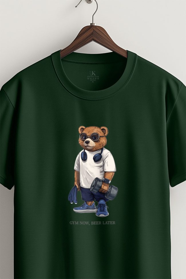 Gym First Teddy, T-Shirt σε Πράσινο Χρώμα