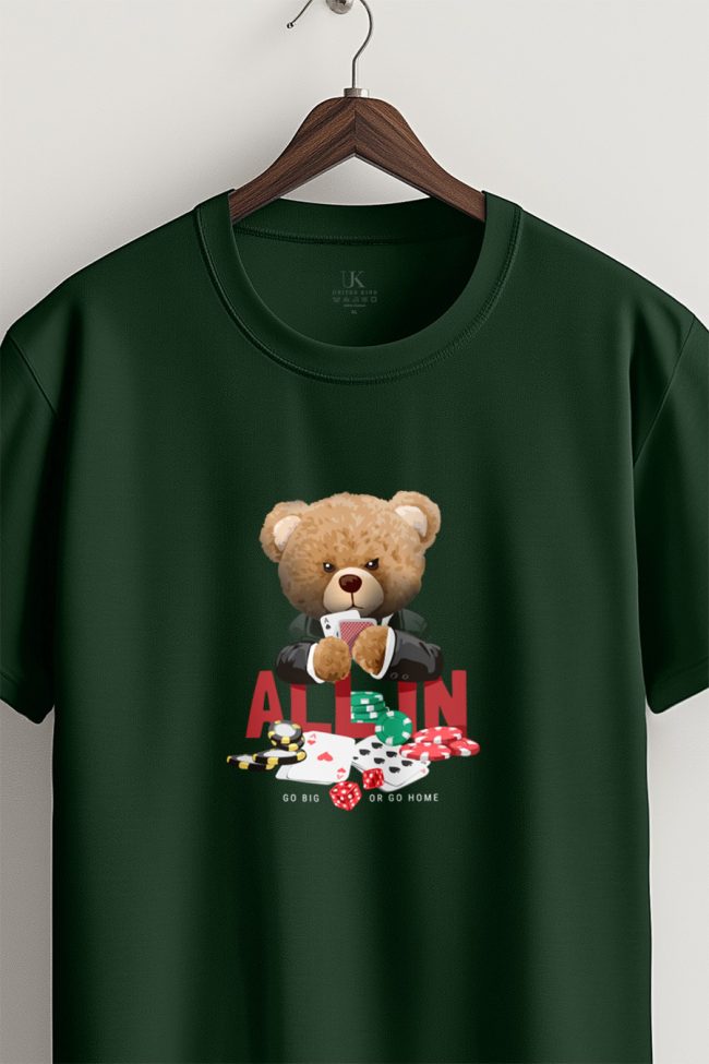 All In Teddy, T-Shirt σε Πράσινο Χρώμα