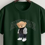 Stunner Teddy, T-Shirt σε Πράσινο Χρώμα