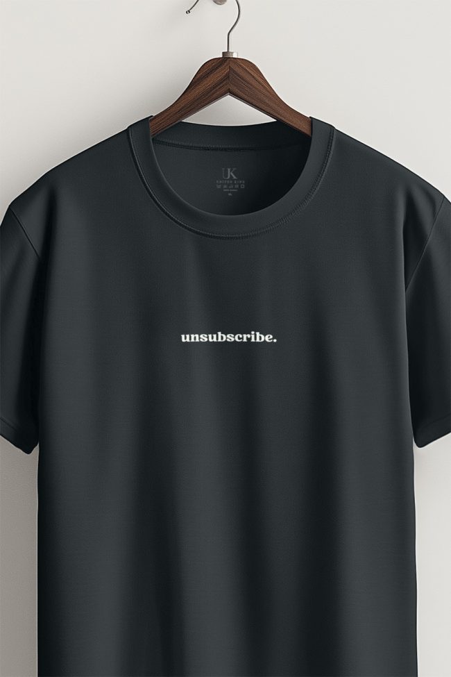 Unsubscribe, T-Shirt σε Iron Grey Χρώμα