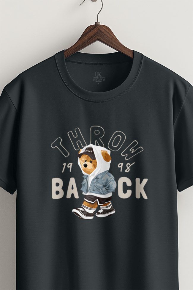 Throw Back 1998 Teddy, T-Shirt σε Iron Grey Χρώμα