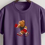 Keep Punching Teddy, T-Shirt σε Μωβ Χρώμα