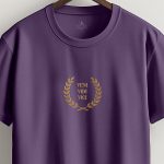 Gold Veni Vidi Vici, T-Shirt σε Μωβ Χρώμα