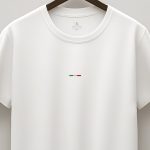 Italian Horizontal Stripe, T-Shirt σε Λευκό Χρώμα