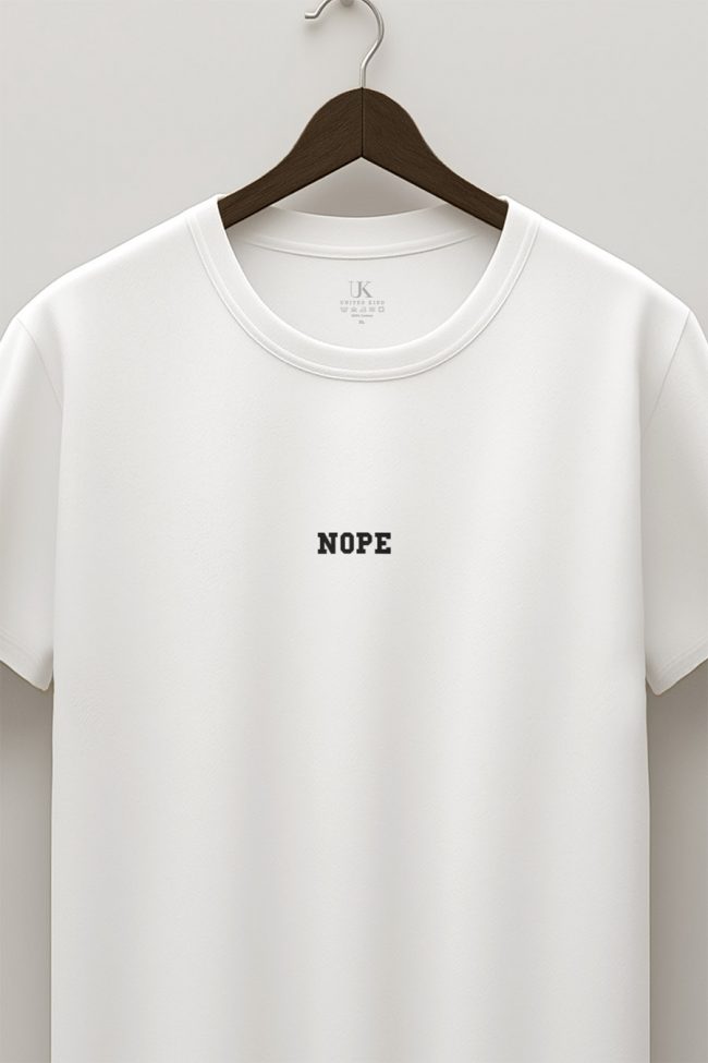 Nope, T-Shirt σε Λευκό Χρώμα