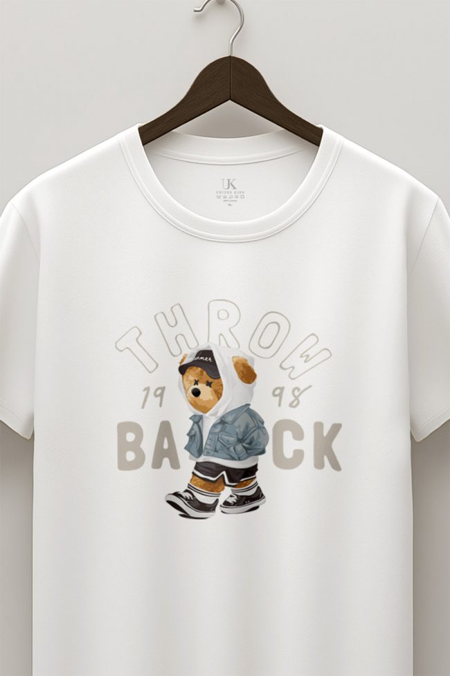 Throw Back 1998 Teddy, T-Shirt σε Λευκό Χρώμα
