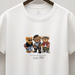 Rock Star Teddy, T-Shirt σε Λευκό Χρώμα