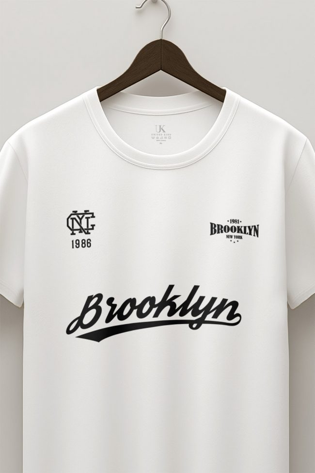 Brooklyn 1986, T-Shirt σε Λευκό Χρώμα