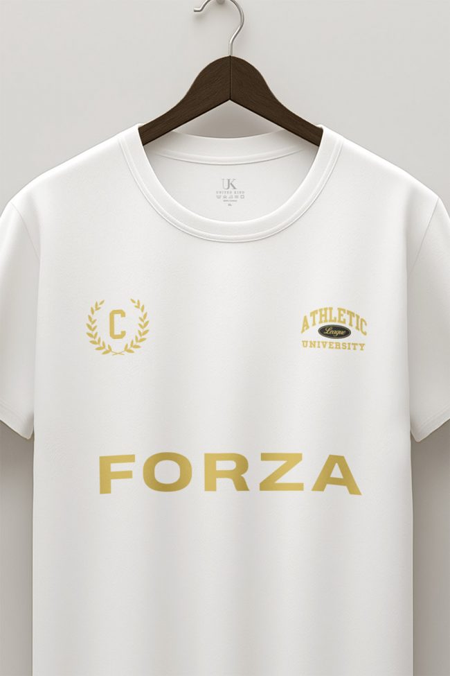 Forza Athletic, T-Shirt σε Λευκό Χρώμα