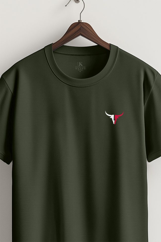Bull Horns, T-Shirt σε Χακί Χρώμα