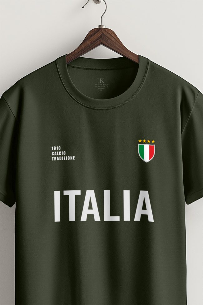Italia Bold, T-Shirt σε Χακί Χρώμα