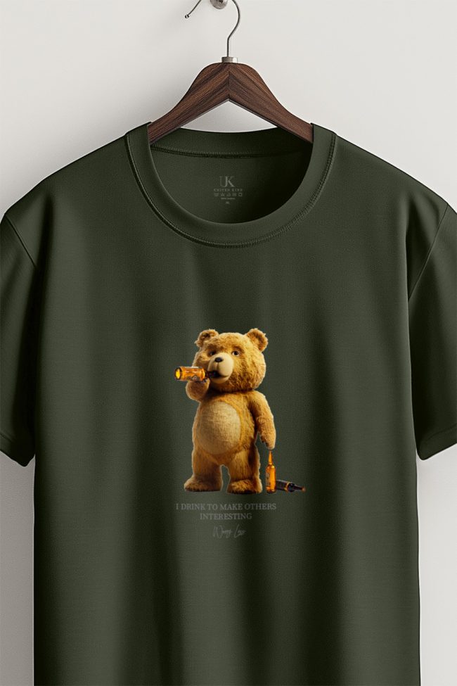 Creative Thinking Teddy, T-Shirt σε Χακί Χρώμα