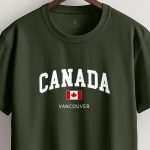 Canada Vancouver, T-Shirt σε Χακί Χρώμα