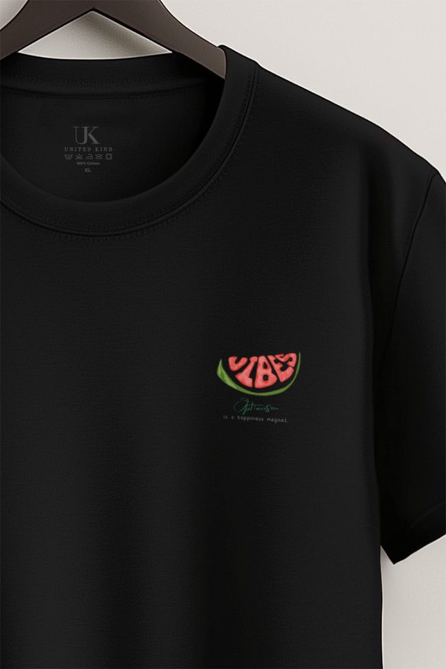 Juicy Vibes, T-Shirt σε Μαύρο Χρώμα
