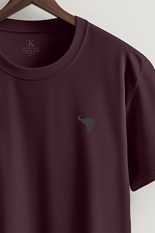Bull Noir, T-Shirt σε Μπορντώ Χρώμα