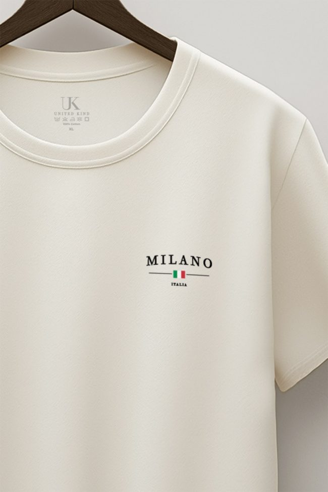 Milano Tradizione, T-Shirt σε Εκρού Χρώμα