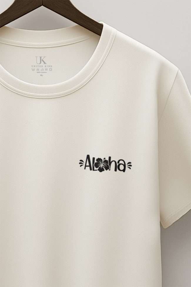Aloha, T-Shirt σε Εκρού Χρώμα