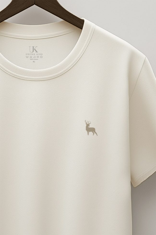 Buck, T-Shirt σε Εκρού Χρώμα