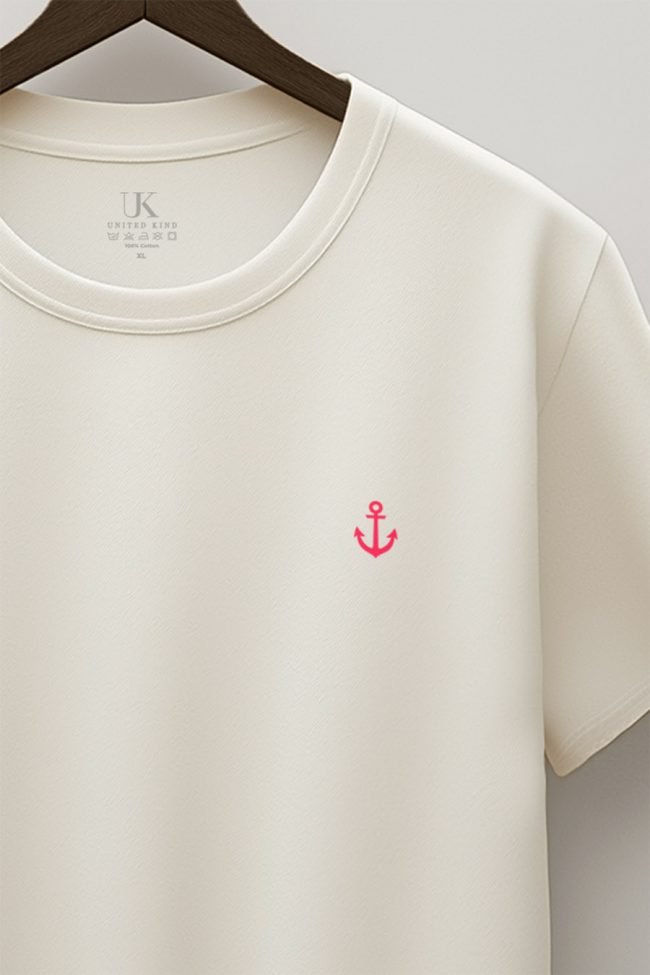 Anchor Logo, T-Shirt σε Εκρού Χρώμα