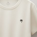 White Palm Tree, T-Shirt σε Εκρού Χρώμα