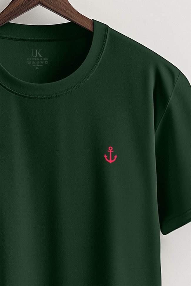 Anchor Logo, T-Shirt σε Πράσινο Χρώμα