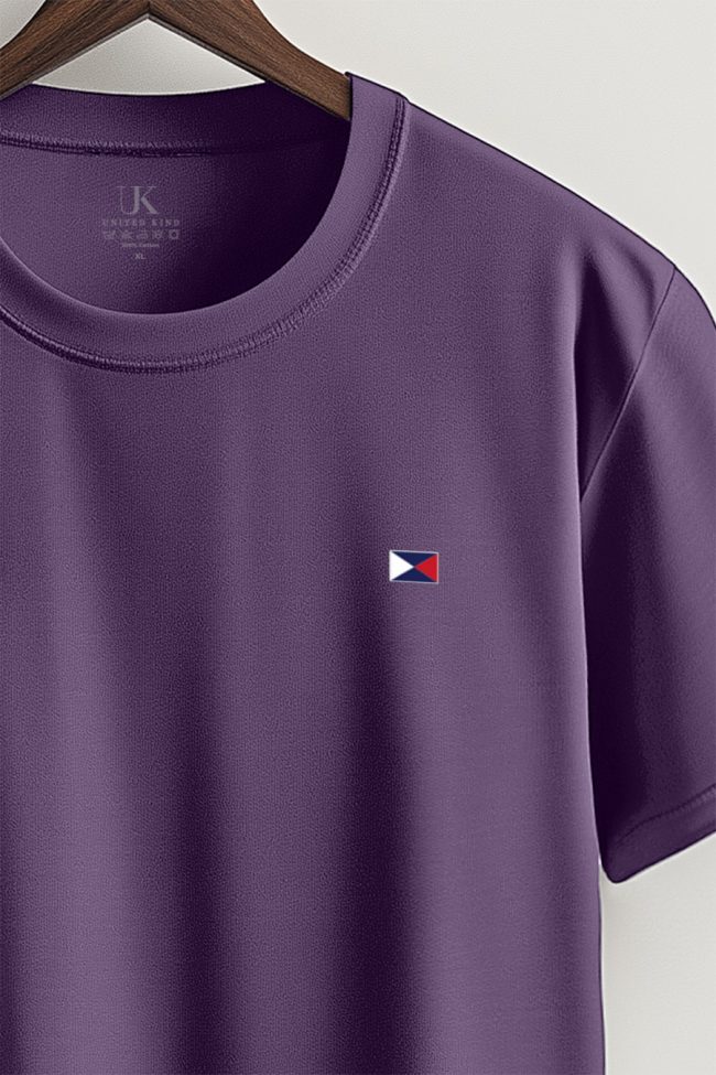 Tricolor Crest, T-Shirt σε Μωβ Χρώμα