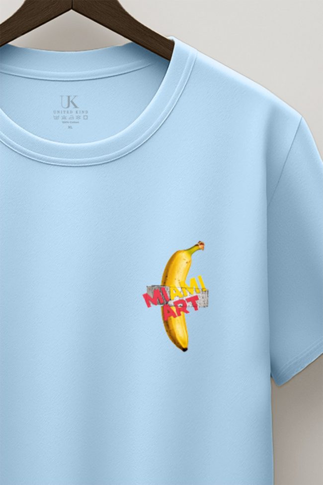 Miami Art, T-Shirt σε Γαλάζιο Χρώμα